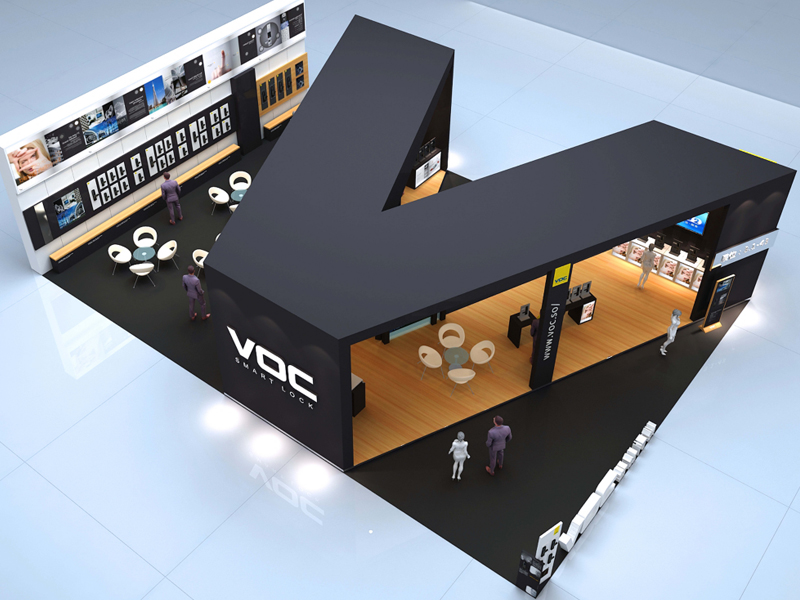 亞合大——建材門鎖展位搭建 亞合大——建材門鎖展位搭建